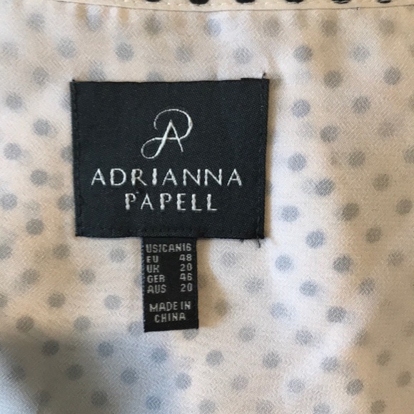 Ivory and Black Polka Dot High Low Dress - Picture 7 of 8